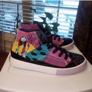Colorful Women's High-Top Disney Sneakers 8 NWT Nightmare Before Christmas